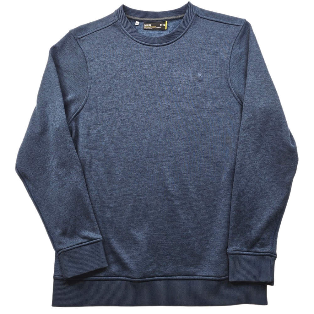 Under Armour Sweatshirt Mens‎ Medium Blue ColdGear Crew Neck Pullover
